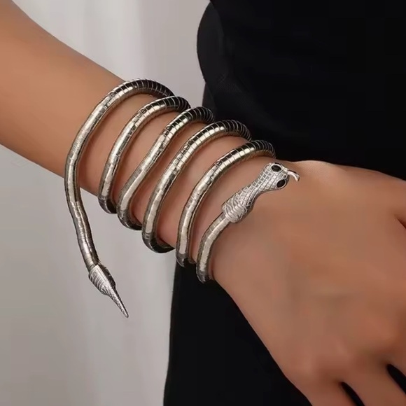 Serpenti silver Magic Snake Cool Bendy Multilayer Necklace - Picture 8 of 15